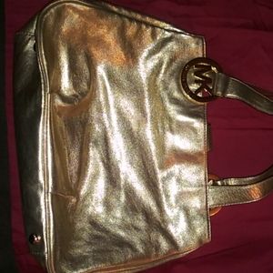 Michael Kors Gold Handbag